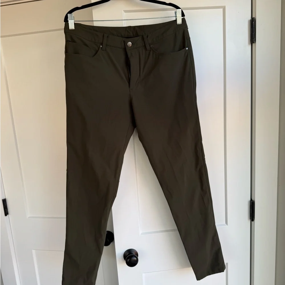 Men’s ABC Slim-Fit 5 Pocket Pant Warpstreme (Gator Green) - Picture 4 of 6